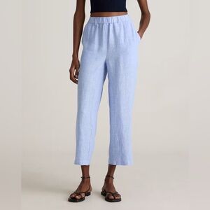 Quince 100% European Linen Pants French‎ Blue Medium New With Tags